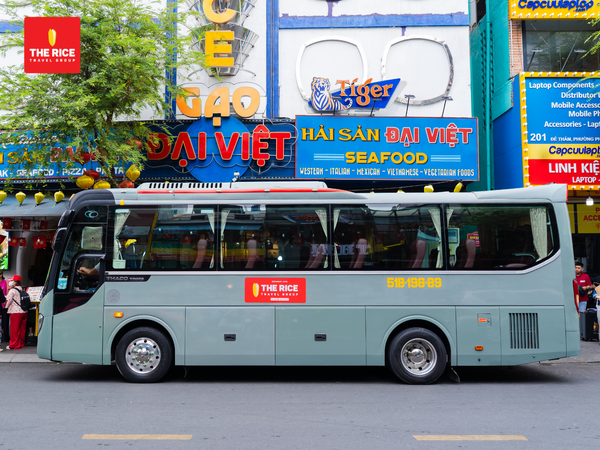 Our Mekong Delta tour departs at 8:00 AM from 189 De Tham Street.