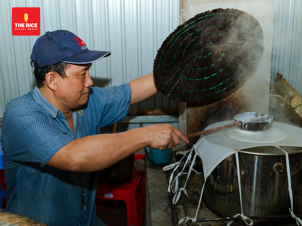 Making of rice paper