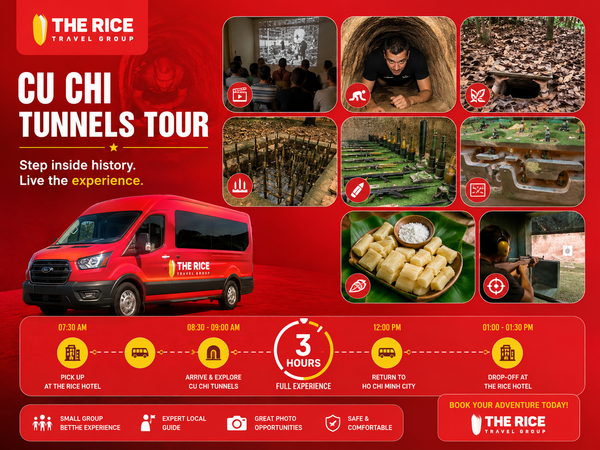These are the experiences tourists will get to try when participating in this Cu Chi tour.