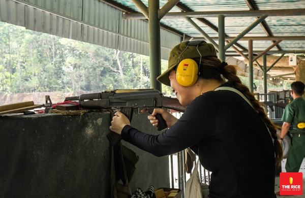 Experience shooting at the Cu Chi Tunnels.