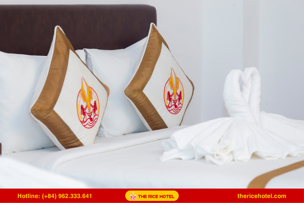 The bed system at The Rice Hotel is designed to European standards