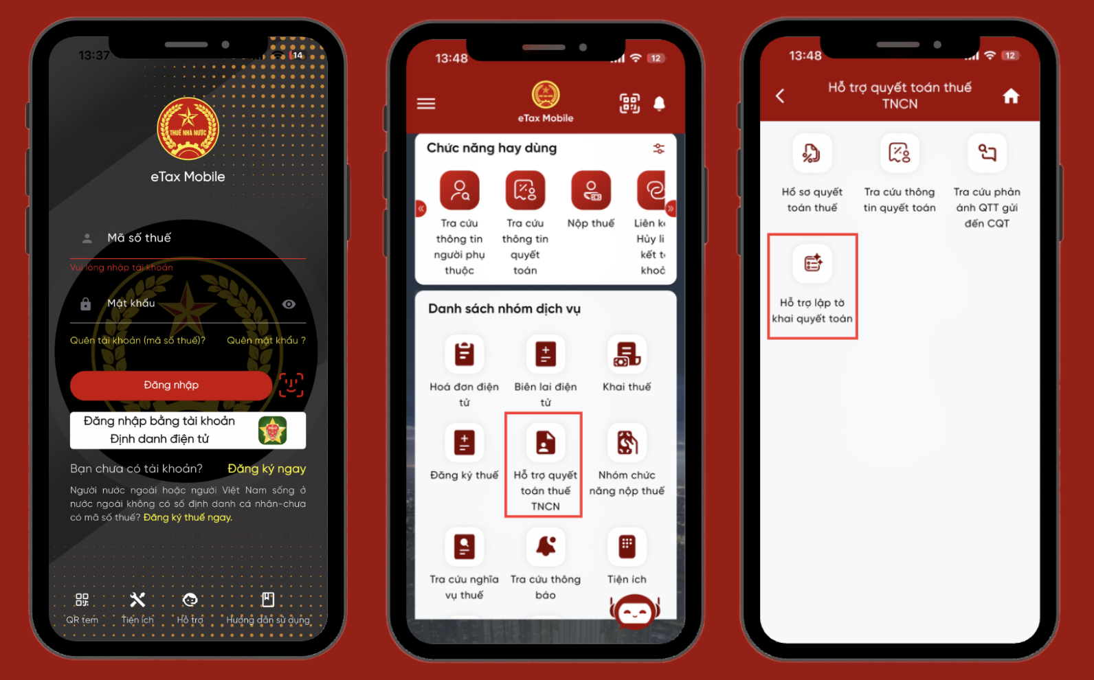 Hoàn thuế eTax Mobile chi tiết