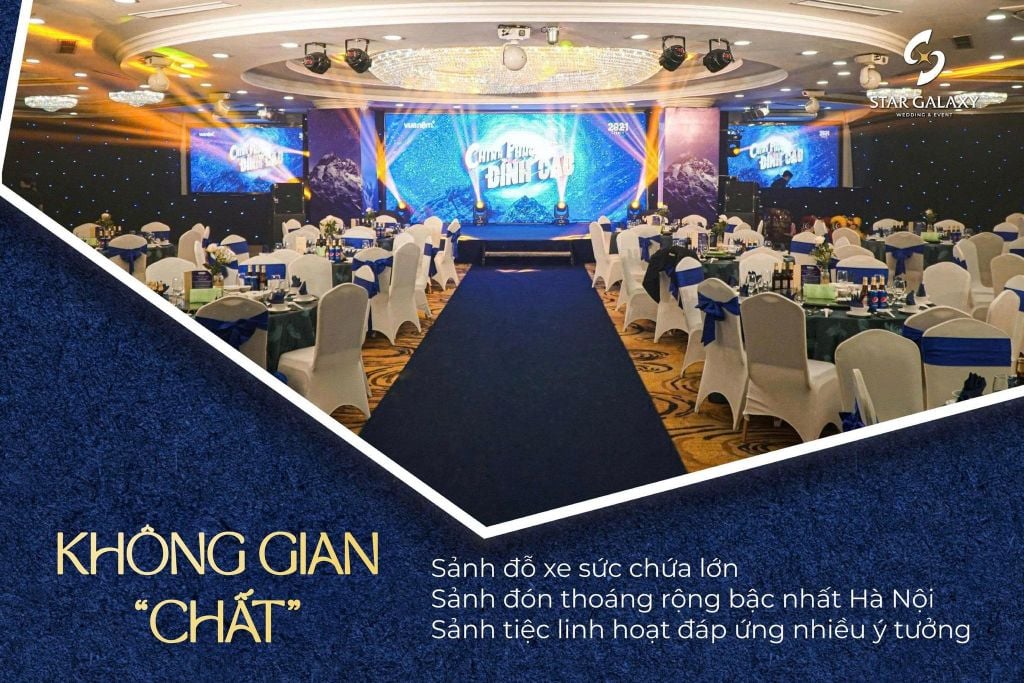 Không gian sảnh tiệc ấn tượng