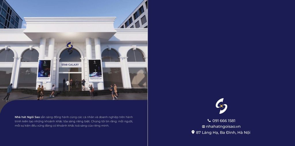 Nhà hát Ngôi Sao không gian để mọi sự kiện tỏa sáng