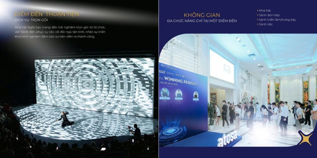 Nhà hát Ngôi Sao không gian để mọi sự kiện tỏa sáng