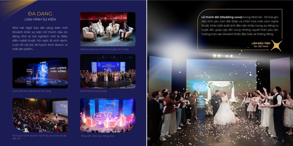 Nhà hát Ngôi Sao không gian để mọi sự kiện tỏa sáng