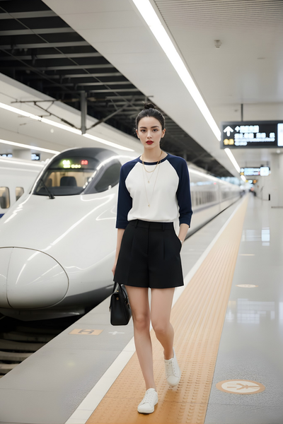 Địch Lệ Nhiệt Ba phối áo raglan