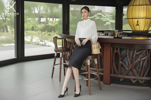 sơ mi nữ phối thắt lưng bản nhỏ