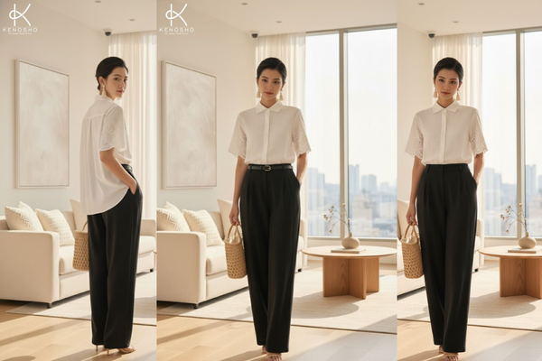 Quần Suông Mặc Với Áo Sơ Mi: 5 Kiểu Sơ Vin Chuẩn Đẹp, Sành Điệu