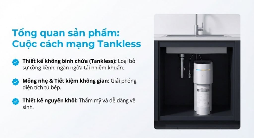 ANJIER X3 có thiết kế không bình chứa mỏng nhẹ
