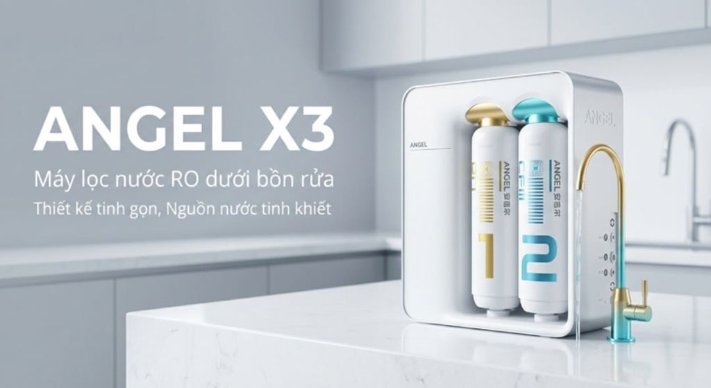 ANJIER X3 có công suất lọc lớn ~1.5 m³/ ngày, lưu lượng nước tinh khiết đạt 1L/ phút