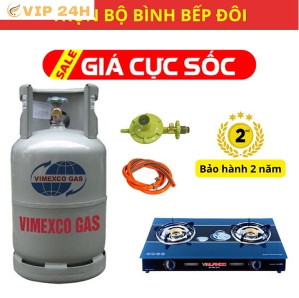 bộ đôi bếp gas giá rẻ tại Gas Vip 24h