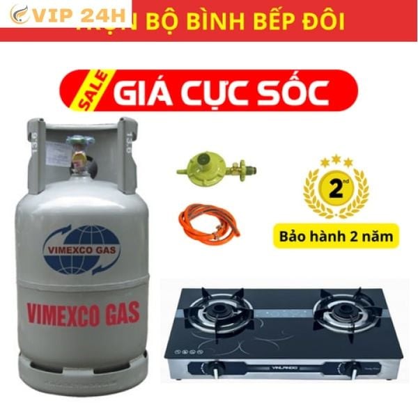 bộ đôi bếp gas giá rẻ tại Gas Vip 24h