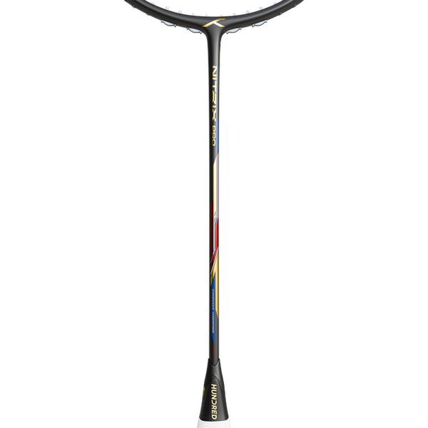 Vợt cầu lông Hundred Nitrix Pro — chi tiết trục Super Slim 6.5mm và công nghệ T-Fuse