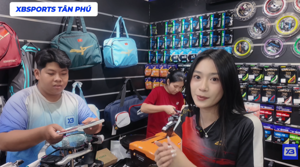 Ngọc Như ghé XB Tân Phú chọn quấn cán trước buổi đánh đêm tại sân TheB Hòa Bình