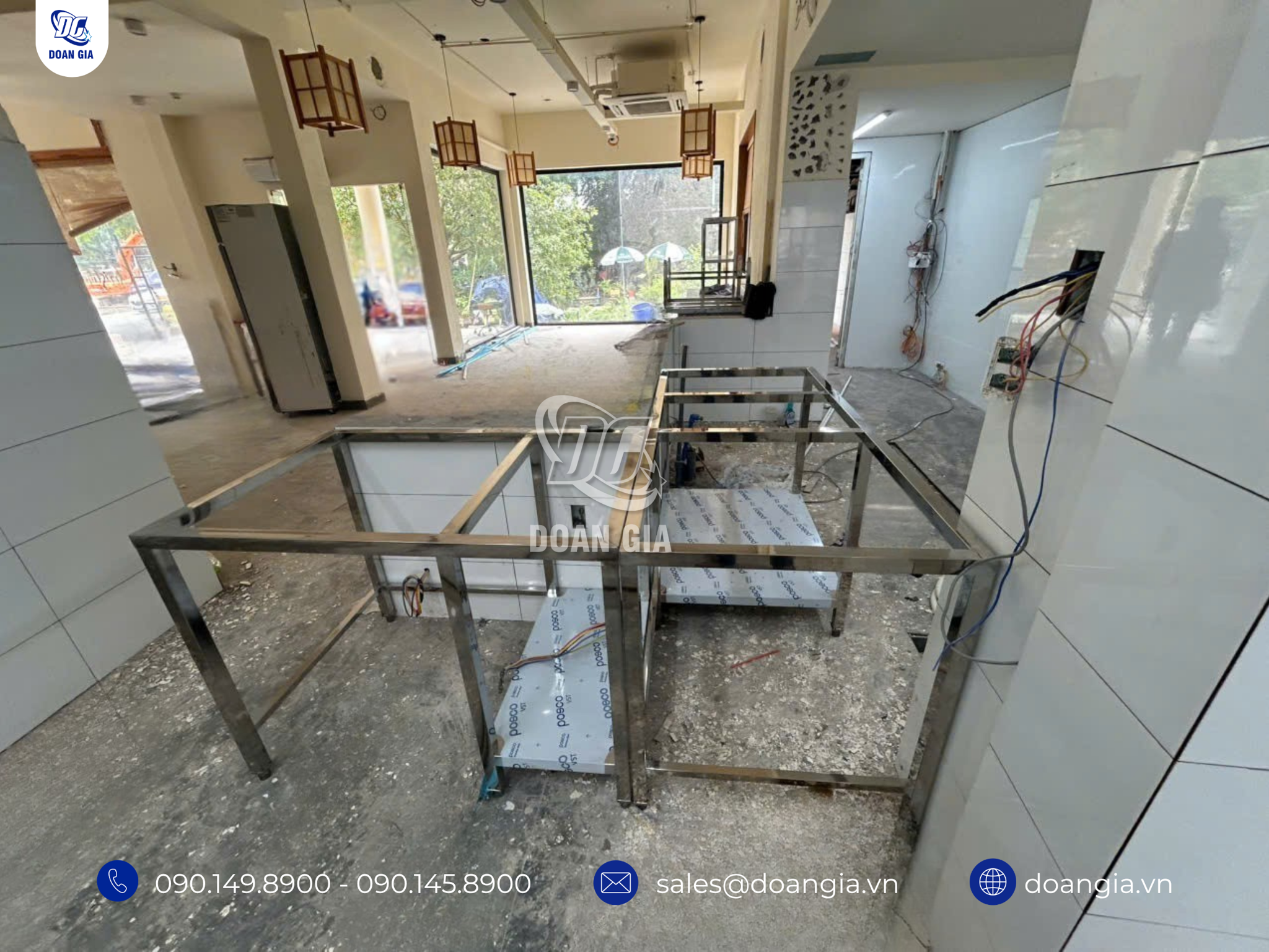 thi công thiết bị nhà bếp