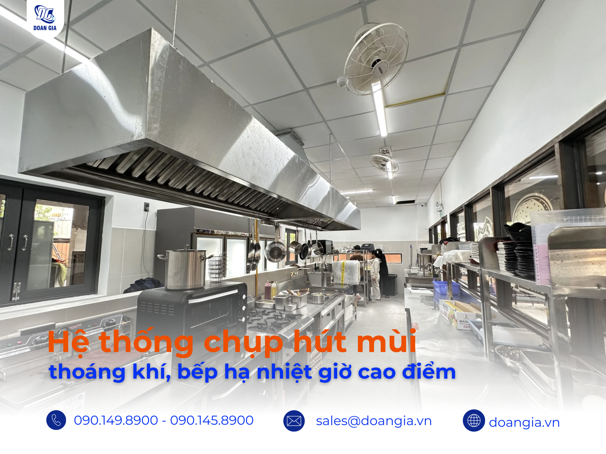 hệ thống chụp hút mùi công nghiệp