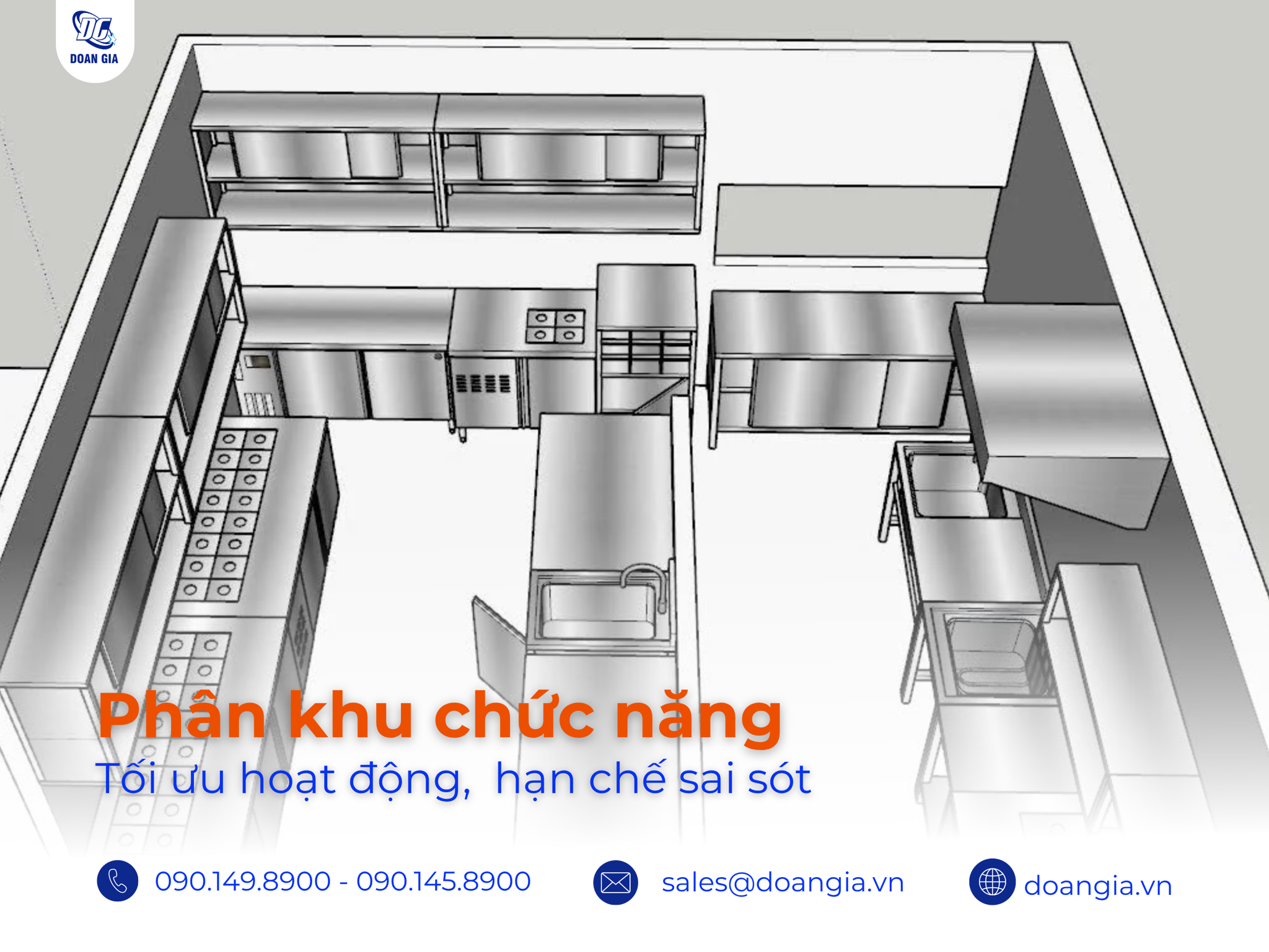 thiết kế bếp 1 chiều là gì