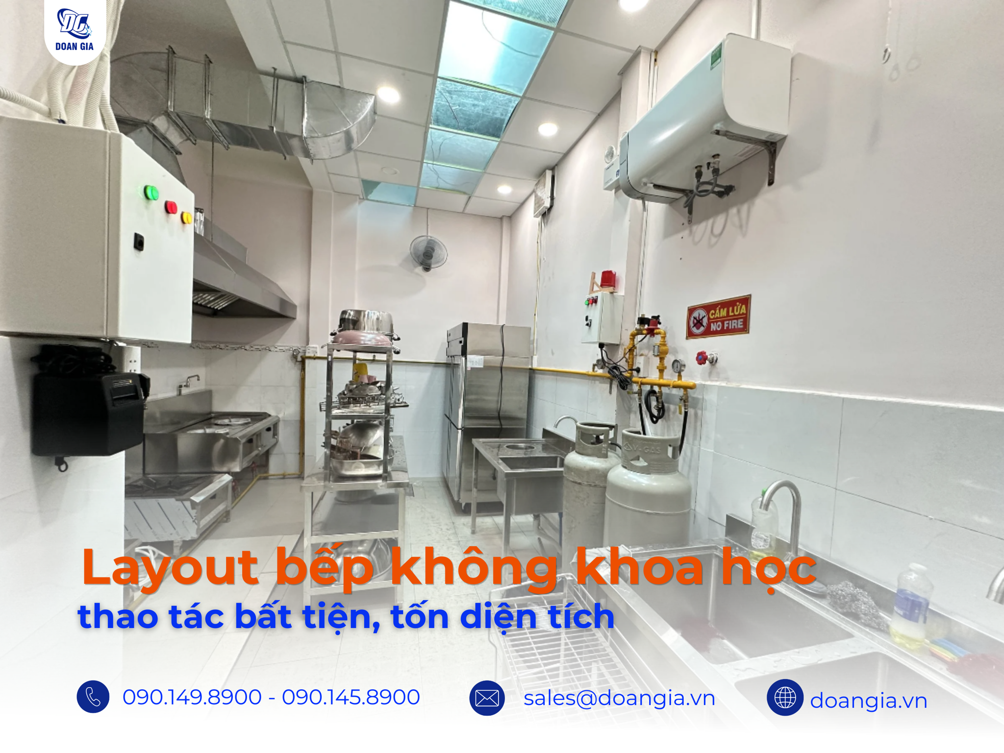 nguyên tắc thiết kế bếp nhà hàng