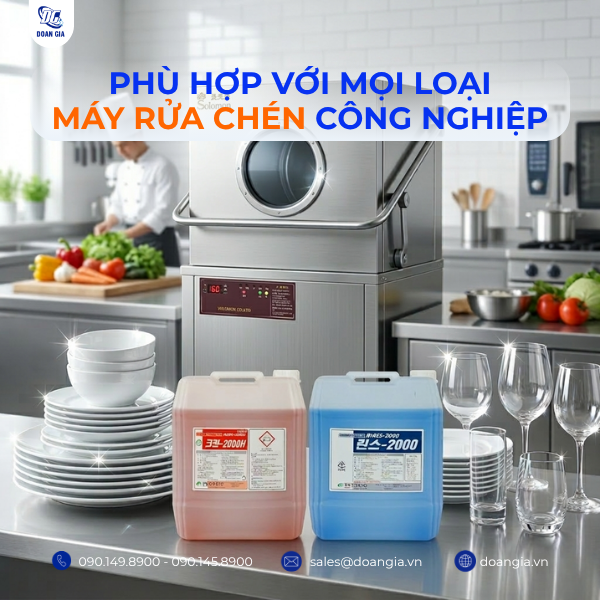 nước rửa chén máy công nghiệp
