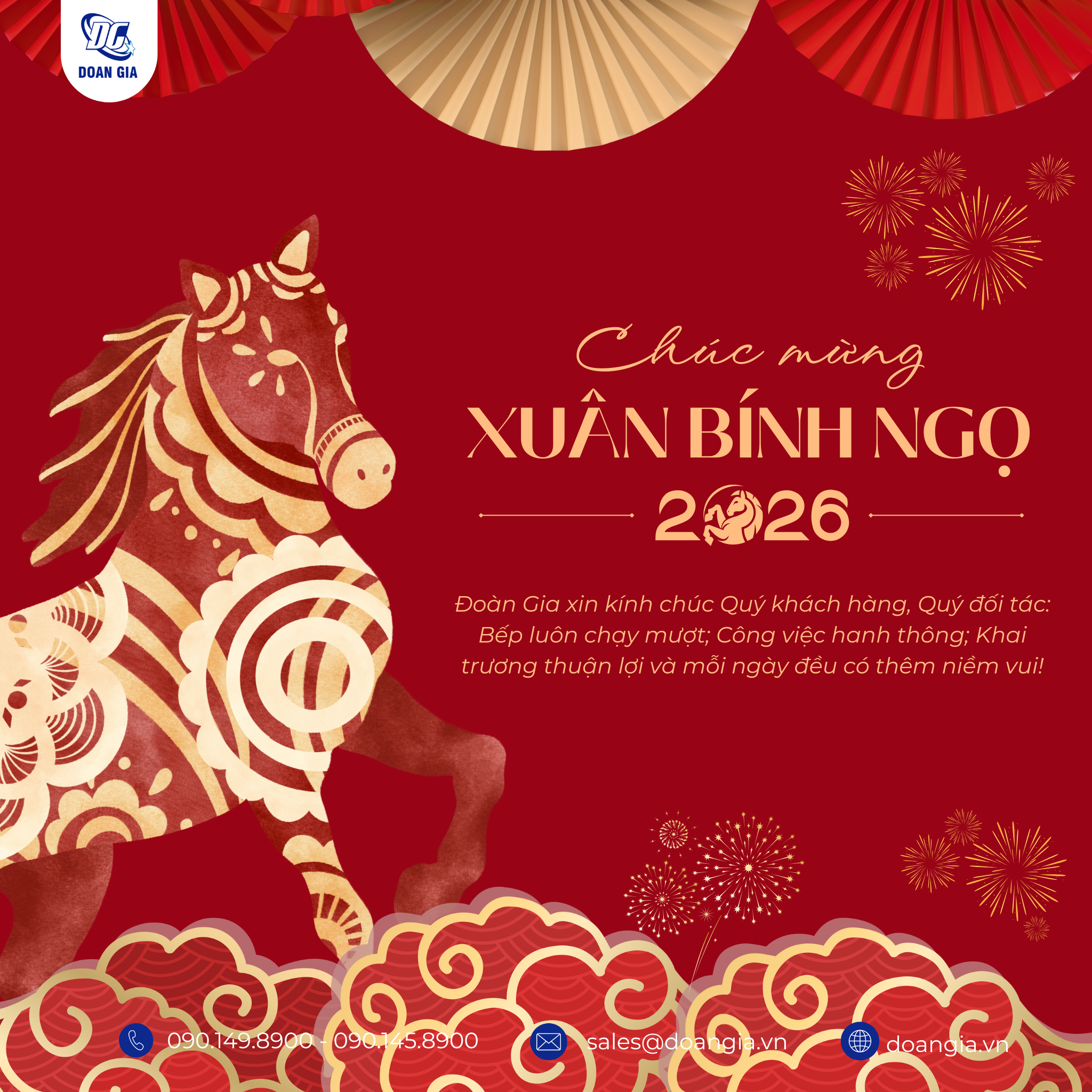 Đoàn Gia chúc mừng Tết Bính Ngọ 2026