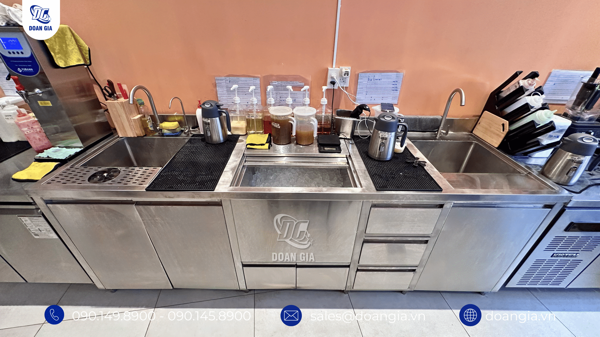 thiết kế quầy pha chế