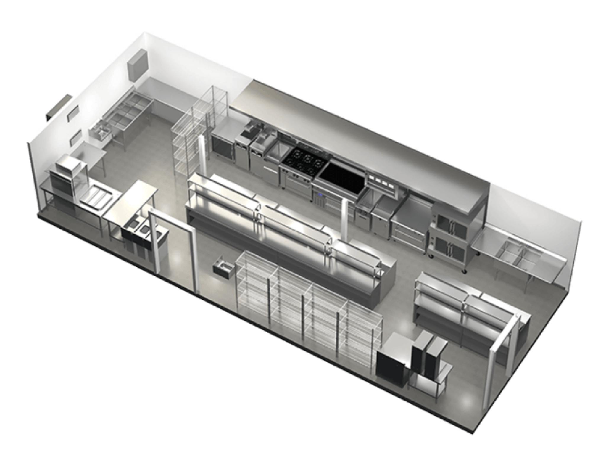 nguyên tắc thiết kế bếp nhà hàng