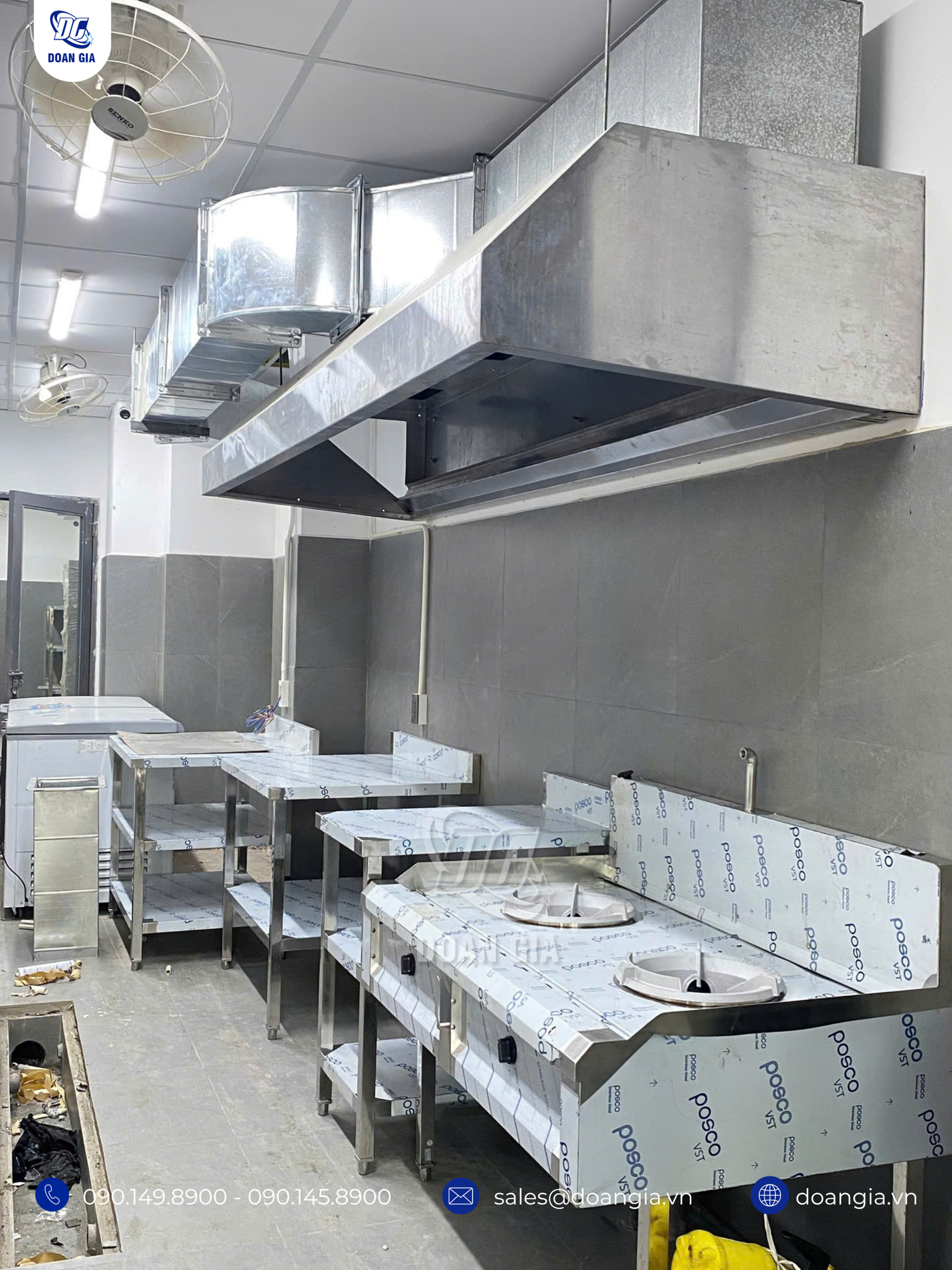thiết kế thi công bếp nhà hàng