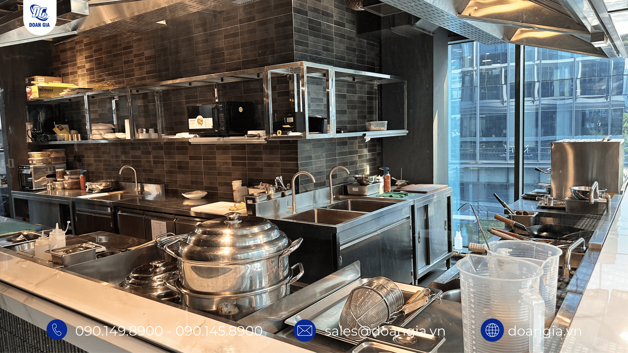 thiết kế bếp 1 chiều