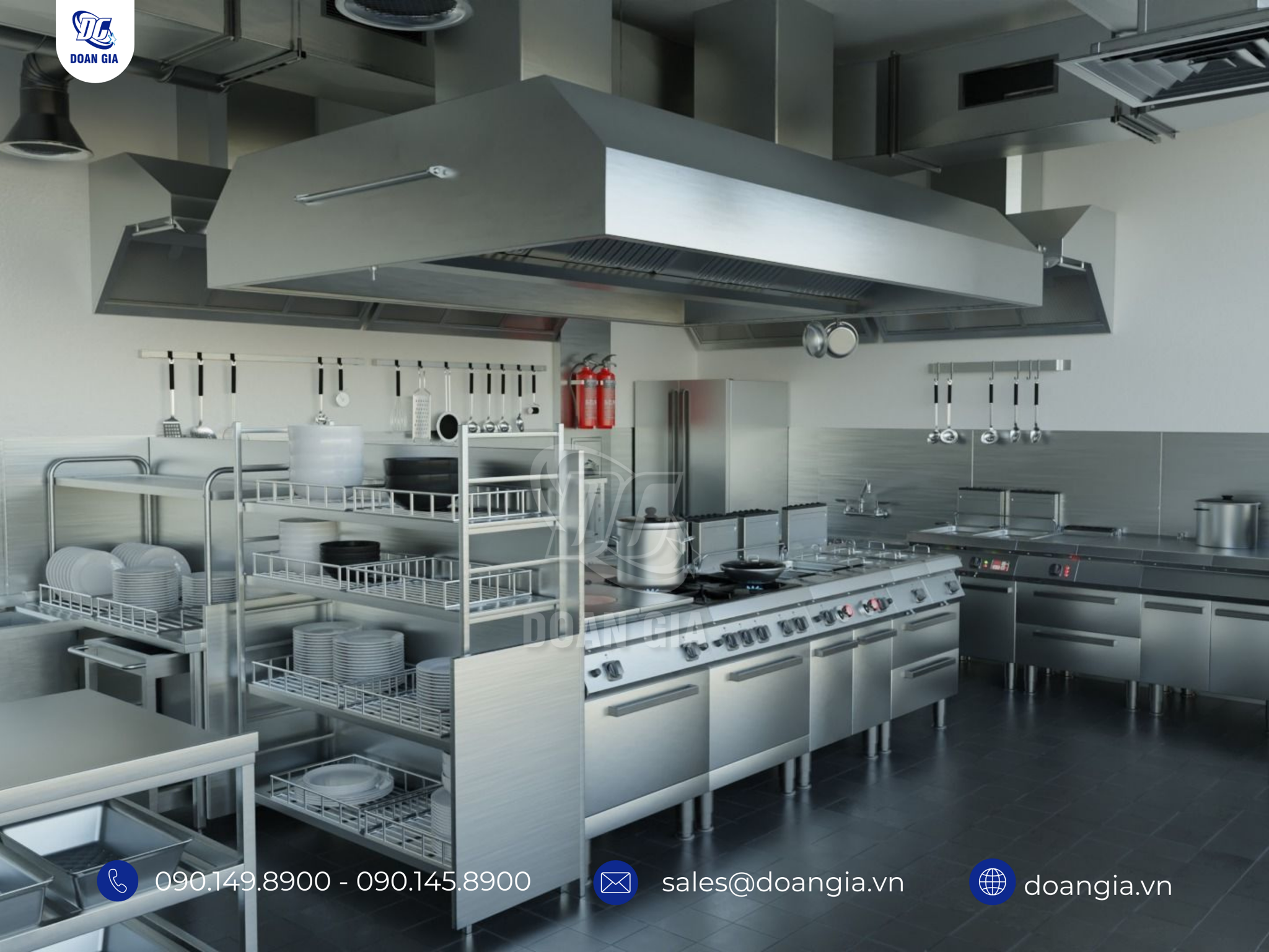 thiết kế bếp một chiều