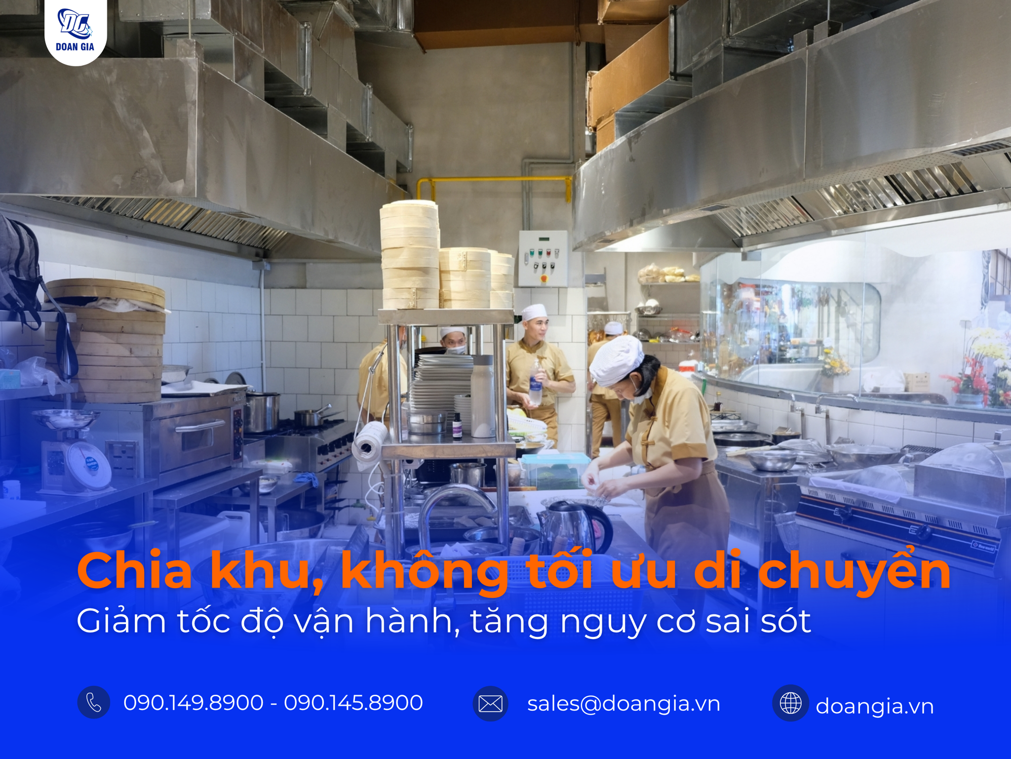 sai lầm khi thiết kế bếp 1 chiều