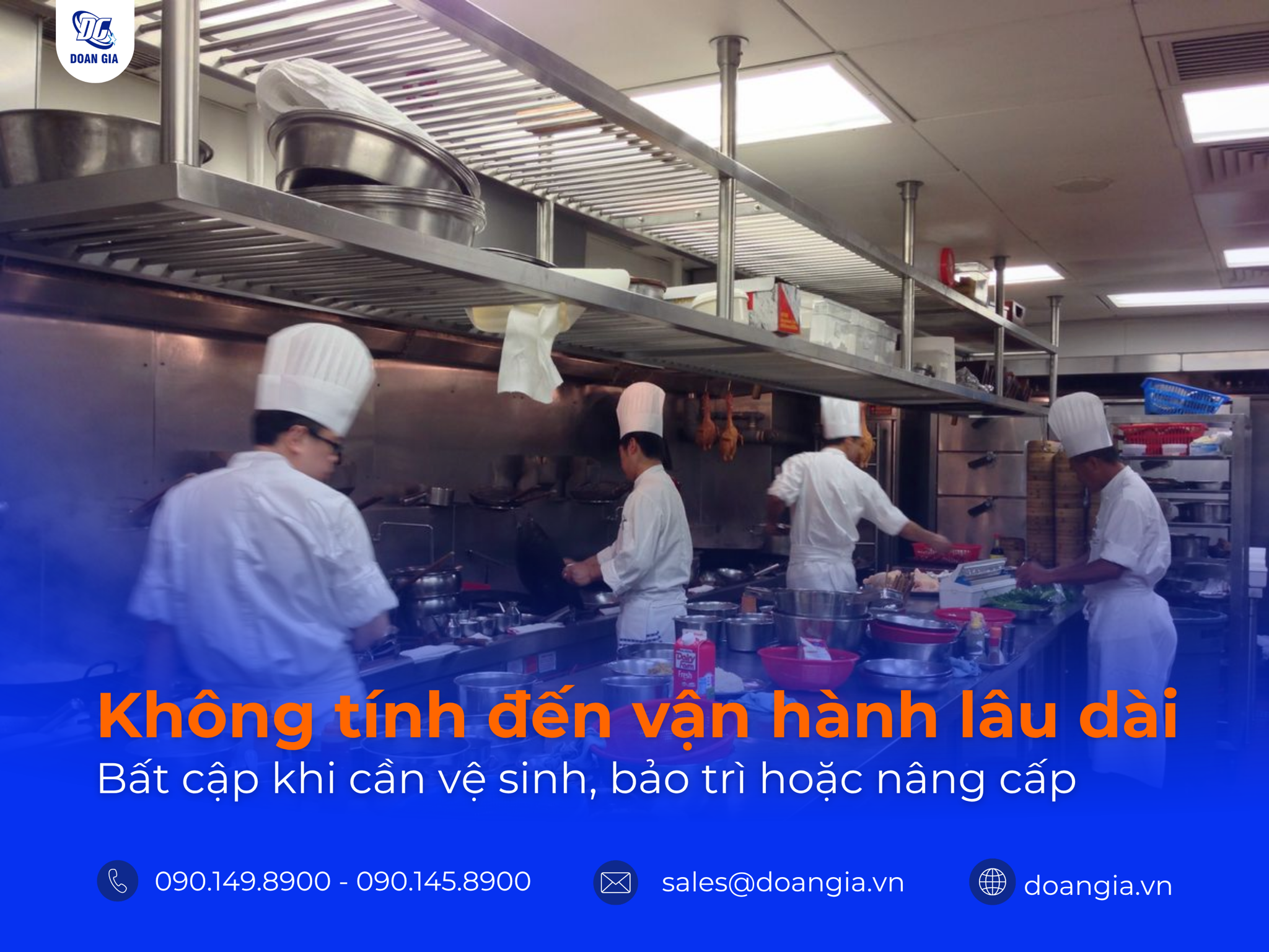 nguyên tắc thiết kế bếp trong nhà hàng