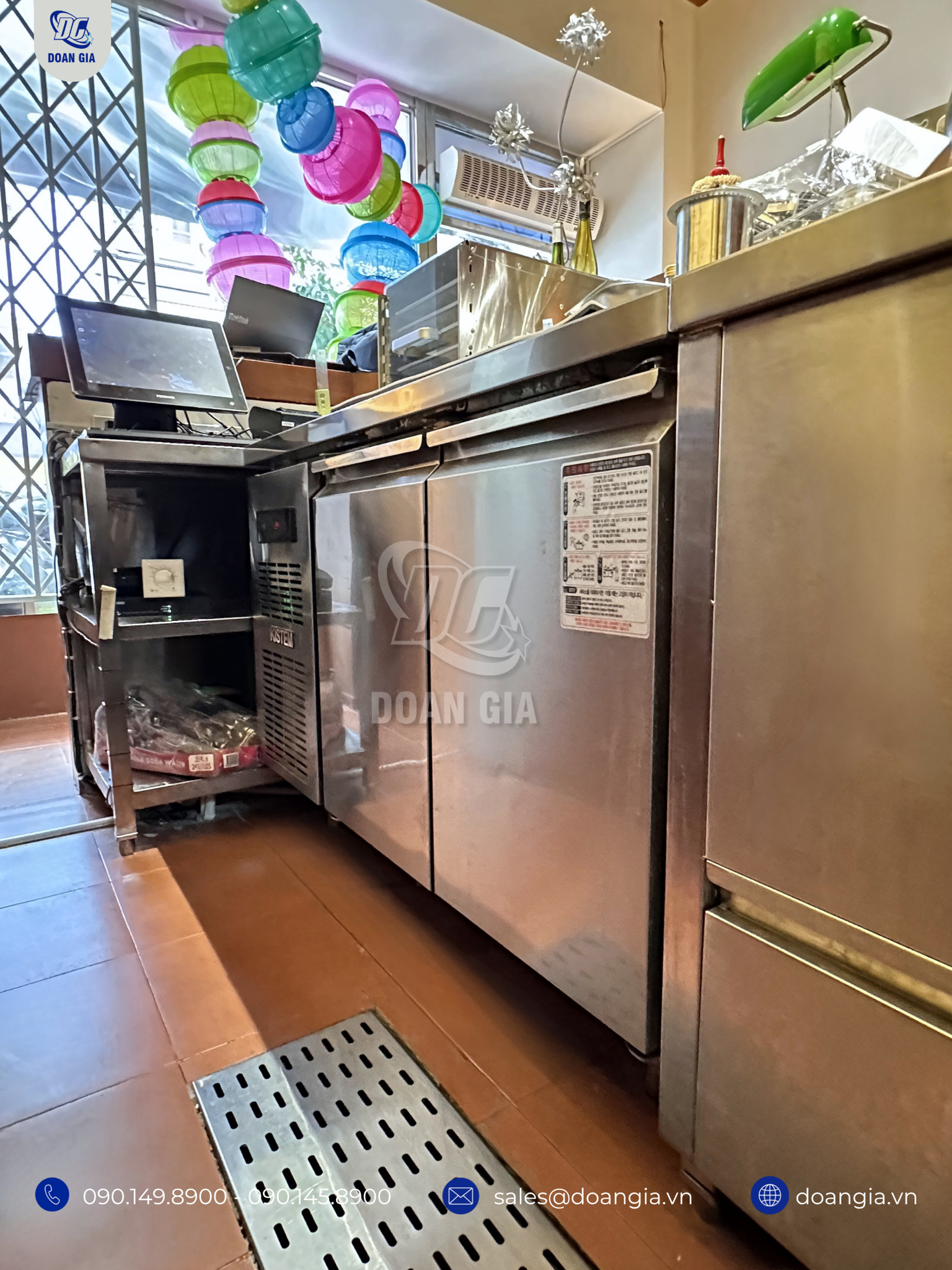 tủ bàn mát - quầy pha chế inox