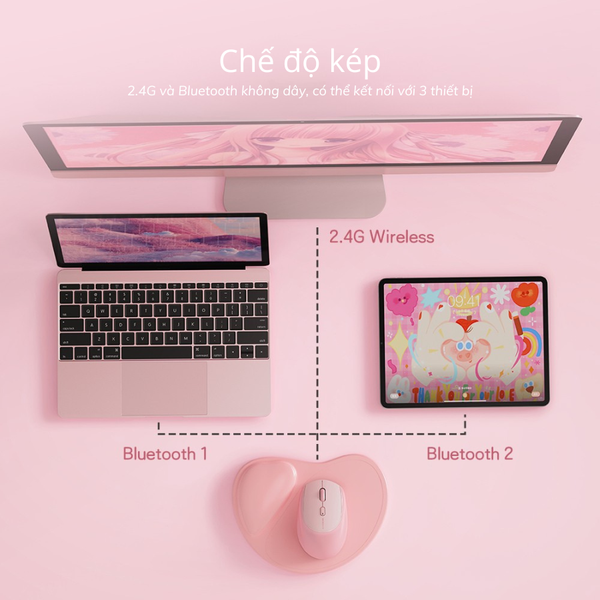 Chuột Micropack với chế độ kết nối kép tiện dụng