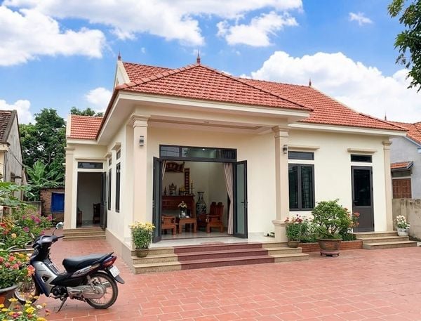 Mẫu nhà cấp 4 3 phòng ngủ 500 triệu có 1 phòng thờ