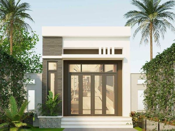 Mẫu&nbsp;nhà cấp 4 gác lửng 3 phòng ngủ 600 - 700 triệu