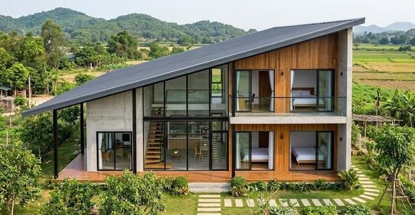 Mẫu&nbsp;nhà cấp 4 gác lửng 3 phòng ngủ nông thôn