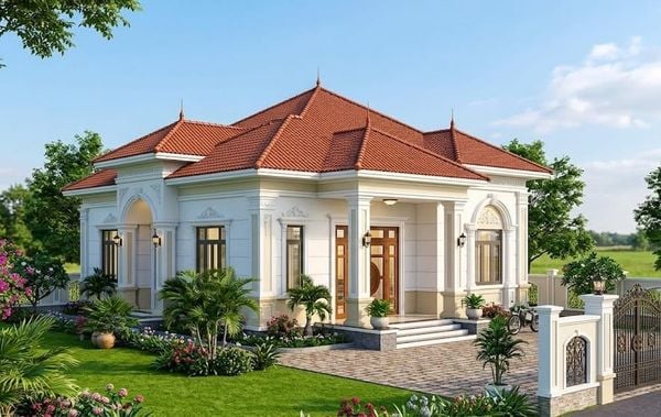 Mẫu nhà&nbsp;cấp 4 giả biệt thự sang trọng với 300 triệu