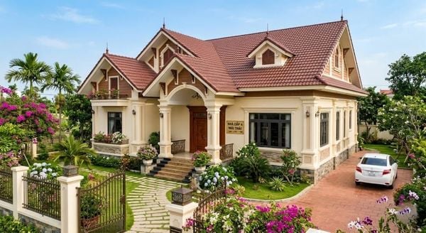 Mẫu nhà cấp 4 120m2 4 phòng ngủ 1 thờ mái Thái