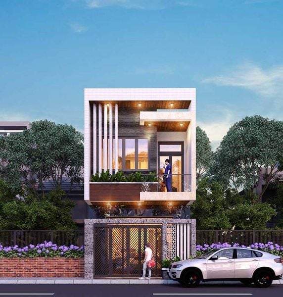Mẫu nhà 2 tầng 4 phòng ngủ dưới 1 tỷ mái tôn
