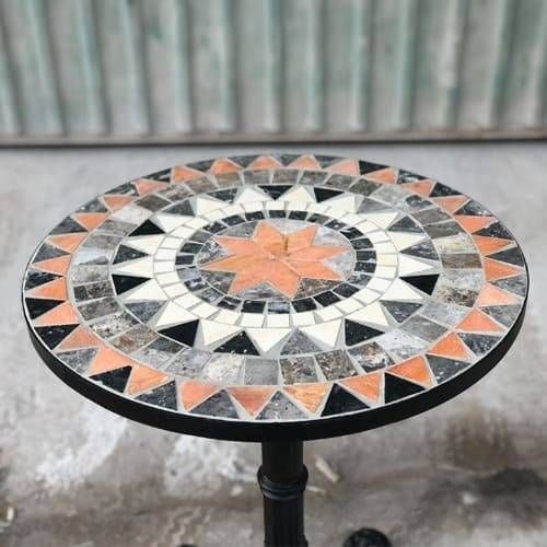 Bàn đá Mosaic hình tròn