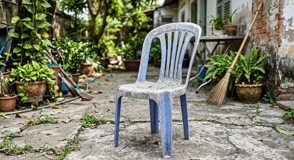 Dấu hiệu ghế nhựa bị bạc màu