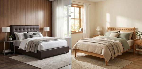 Nên mua giường ngủ bọc da hay giường gỗ