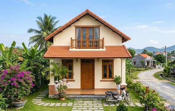 Nhà cấp 4 3 phòng ngủ 8x12&nbsp;có gác lửng