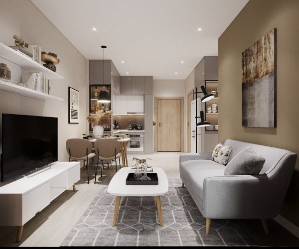 Thiết kế nội thất căn hộ Vinhomes Grand Park 1PN