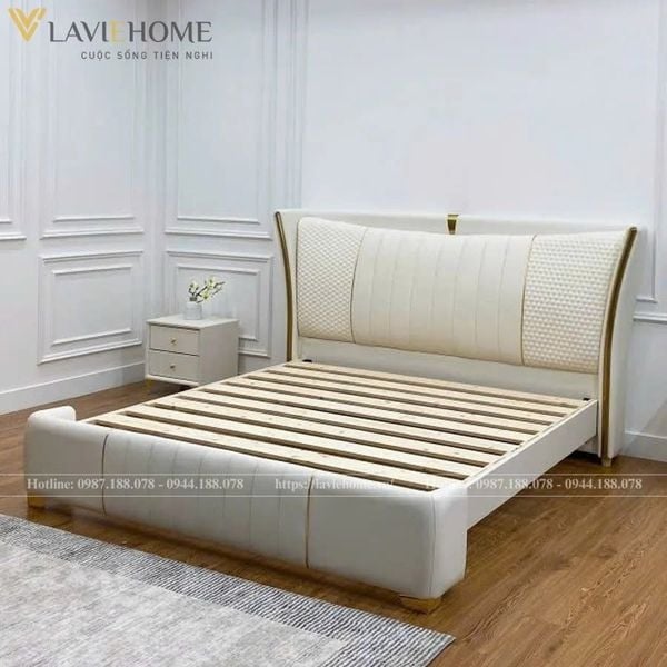 Mẫu giường ngủ da cao cấp AK8801