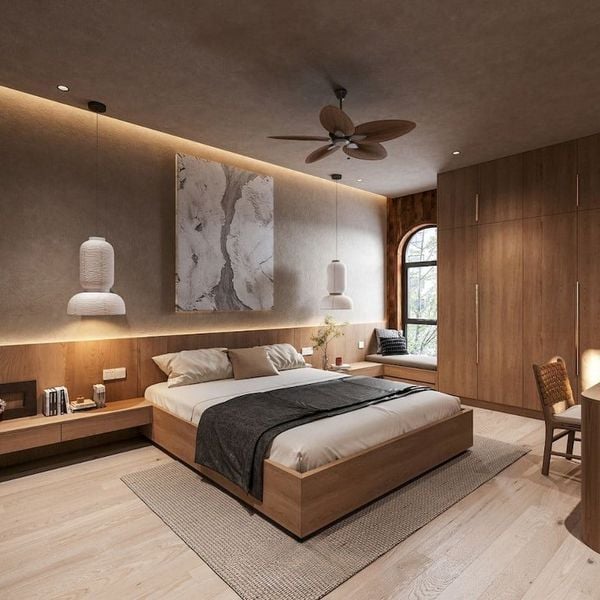 Giường ngủ gỗ tự nhiên