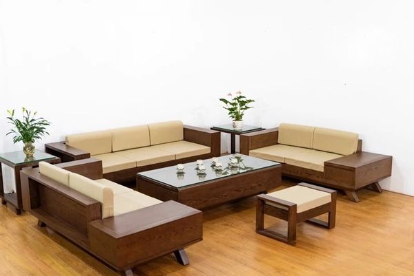Kích thước sofa chữ U kết hợp nệm