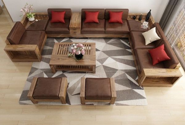 Kích thước sofa chữ U góc xoay linh hoạt