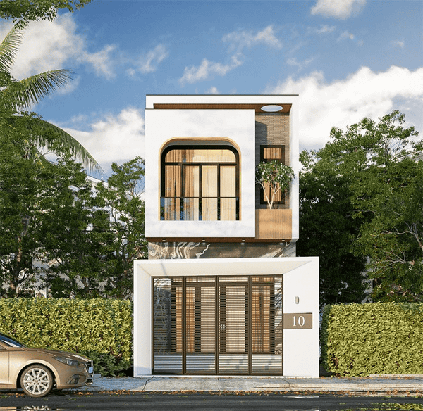 Mẫu nhà 1 trệt 1 lửng đẹp với 75m2